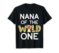 Nana of The Wild One Zoo Themed 1st Birthday Party T-Shirt