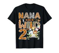 Nana of The Wild & Two 2nd Birthday Boy Safari Jungle T-Shirt