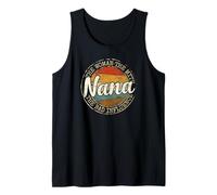 Nana Woman Myth Bad Influence Vintage Stamp Mothers Day Tank Top
