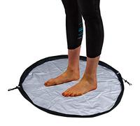 Nanaborn Wetsuit Bag 90x90cm - Large Beach Changing Mat, Swimsuits Dive Gear Storage with Handles, Portable for Swimming, Surfing (Black, 1 Pack)