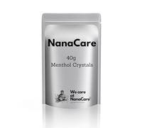 NanaCare Menthol Crystals (40g) - Menthol Crystal for Inhalation -Eucalyptus Crystals for Sinus, Blocked Nose, Catarrh and Mucus Relief - Steam,Nasal Decongestant for Cold,Flu and Cough