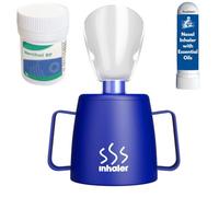 NanaCare UK Steam Inhaler Cup with Powerful Menthol Crystals and Nasal Stick | The Personal Steam Inhaler Provides Relief from Flu, Colds, Blocked Nose and Cough | Suitable for Adults and Kids