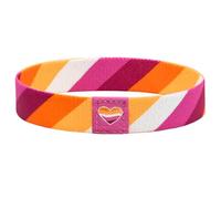 Nanafast LGBTQ Rainbow Pride Bracelet for Women Men Stretch Elastic Wristband LGBT Bracelets for Pride Month Trans Bisexual Nonbinary Lesbian Asexual Stuff Accessories, 1PC, Polyester, no gemstone