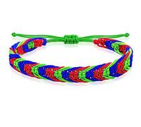 Nanafast LGBTQ Rainbow Pride Bracelets for Women Men Bisexual Lesbian Transgender Pansexual Nonbinary Asexual Gender Fluid Handmade Braided LGBT Pride Bracelets for Pride Month LGBTQ Community, 5.9