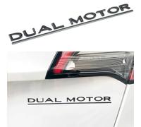 Nanaholy Model Y Accessories for Tesla Full Emblem Replacement (Metal-Matte Black Dual Motor)