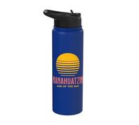 Nanahuatzin Aztec God of the Sun Stainless Steel Insulated Water Bottle