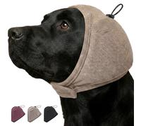 Nanaki Adjustable Dog Ear Muffs Noise Protection-No Shake Ear Wraps for Dogs with Thick Sound-Absorbing Pads for Noise Reduction&Anxiety Relief,Dog Ear Cover for Thunder,Firework,Hematoma,Grooming,L