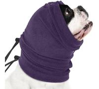 Nanaki Calming Hoodie Dog Ear Cover Purple,M -Soft No Shake Dog Ear Wrap Hematoma, Adjustable Head Protection for Fireworks Grooming, Anxiety Relief, Thunderstorm, Bathing Noise Protection