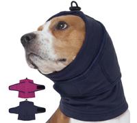 Nanaki Dog Calming Hoodie for Noise Protection, Firework, Thunderstorm, No Shake Ear Wraps for Dogs Anxiety Relief for Separation, Vet Visit, Dog Head Wrap for Ear Hematoma Prevent Scratching, Blue,S
