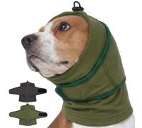 Nanaki Dog Ear Muffs for Fireworks & Thunderstorm, Soft Dog Ear Covers for Bath Grooming, Head Wrap for Ear Hematoma for Vet Visit, Adjustable Quiet Ears for Dogs Noise Protection for Vacuum, Green L