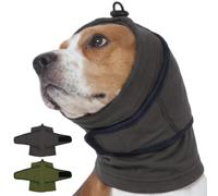 Nanaki Dog Ear Muffs for Fireworks & Thunderstorm, Soft Dog Ear Covers for Bath Grooming, Head Wrap for Ear Hematoma for Vet Visit, Adjustable Quiet Ears for Dogs Noise Protection for Vacuum, Grey L