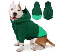 Nanaki Dog Hoodies for Large Dogs with Pocket, Stretchy Pullover Large Sweatshirt Hooded, Soft Cozy Hoodie Fleece Lining, Dobermann Clothes for Winter(Grey,3XL (Back: 24.4",Chest: 14.2", Neck: 24")