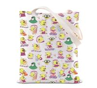 Nanalann Merch Mona Inspire Merch Mom Meme Cartoon Princes Tote Bag for Women Sister Best Friend (FEELING KINDA uk)