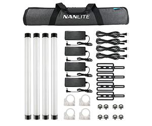 NANALITE Set of 4 RGB II DMX Battery Tubes