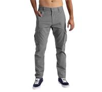 NANAMEEI Mens Cargo Trousers All-Purpose Work Pants, Elastic Waist Gym Pants for Outdoor Activities,Dark Gray,3XL