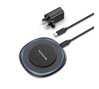 NANAMI Magnetic Wireless Charger Pad with 20W Fast Charging Adapter, Compatible with MagSafe for iPhone Air 17 Pro Max 17 Pro 17 16 Pro 16 Plus 16e 16 15 14 13 12 Series and AirPods Pro 3 2