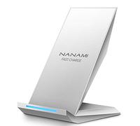 NANAMI Wireless Charger for iPhone and Samsung, 10W Charger Stand for Galaxy S26 S25 S24 S23 S22 S21 S20 S10 S9 Note 20, 7.5W Fast-Charging for iPhone 17 16 15 14 13 12 11 Pro X XS XR XS Max