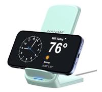 NANAMI Wireless Charger for iPhone and Samsung, 10W Fast Induction Charging Stand for Galaxy S25 S24 S23 S22 S21 S20 S10 S9 S8, 7.5W for iPhone 16 15 14 13 12 11 SE2 X XS XR 8 8P and Qi-Enabled Phone