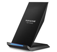 NANAMI Wireless Charger for Samsung and iPhone, 10W Cordless Charging Stand | Compatible with iPhone 17/16/15/14/13/12/11 Pro Max and Galaxy S26/S25/S24/S23/S22/S21/S20, Portrait & Landscape, Desk Use
