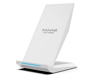 NANAMI Wireless Charger for Samsung and iPhone - 10W Max Fast Cordless Charging Stand for Galaxy S26 S25 S24 S23 S22 S21 S20 S10 S9, 7.5W for iPhone 17 16 15 14 13 12 11 SE2 X XS XR XS Max 8
