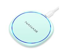 NANAMI Wireless Charger Pad for iPhone and Samsung Galaxy, Bedside Charger | Compatible with Galaxy S26/S25/S24/S23/S22/S21 & iPhone 18 Pro Max/17/16/15/14/13/12, AirPods, 10W Wireless Charging, Compact