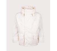 nanamica Mens Oversized Hooded Deck Jacket - Colour: Off White - Size: Large
