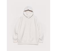 nanamica Mens Oversized Hooded Pullover Sweat - Colour: Ivory - Size: Large