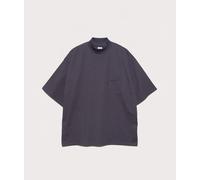 nanamica Mens Oversized Mock Neck T-Shirt - Colour: Vintage Navy - Size: Large