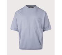 nanamica Mens Oversized OOAL Pocket T-Shirt - Colour: Blue Gray - Size: Medium