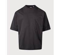 nanamica Mens Oversized OOAL Pocket T-Shirt - Colour: Charcoal - Size: Large