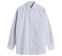 Nanamica Men's Regular Collar Stripe Wind Shirt Navy