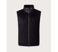 nanamica Mens Zip-Up Mohair Vest - Colour: Black - Size: Medium
