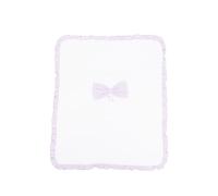 NANAN bow-detail blanket - White One Size
