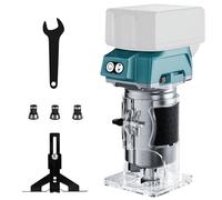 Nananuu 800 W Battery Router for Makita 18 V (without battery), 30,000 rpm Brushless Motor, Battery Edge Mill, Single-Handed Router, 5 Speeds Battery Wood Trimmer Tools for Woodworking