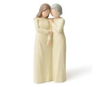 NANAOUS Mother Daughter Figurines Statue, Mom Birthday Gifts from Daughter, New Mother of The Bride Gifts, Sculpted Hand-Painted Figurine for Living Room Home Tabletop Shelf Decor Statues