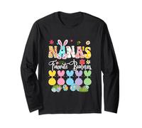 Nana's Favorite Bunnies Easter Group Bunnies Sunglasses Long Sleeve T-Shirt