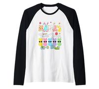 Nana's Favorite Bunnies Easter Group Bunnies Sunglasses Raglan Baseball Tee