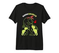 Nanasaurus Nana 2 Kids Dinosaur Mother's Day Premium T-Shirt