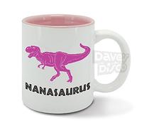 Nanasaurus T-Rex Dinosaur Best Ever Nana, Grandmother, Birthday, Mother's Day, Pink Ceramic Mug, Cup