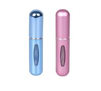 nanaxagly Perfume Atomiser Bottles, Portable Mini Refillable Perfume Atomizer Bottle, Refillable Perfume Spray, 2 Counts of 5 ml (Sub-blue, sub-pink)