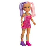 Nancy - Every Day a Tattoo, doll with temporary waterproof sticker tattoos to play with and decorate, up to 365 different sticker tattoos, for boys and girls, Famosa (700017335)