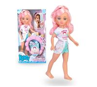 NANCY Glow Up Beauty Pack, Doll with Accessories for Beauty Routine, Comfortable Outfit for Grooming, Includes Headband and Face Mask, from 3 Years, Famosa (NAC91000)