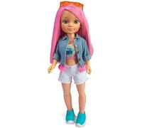 Nancy - in the dark, doll hair and lipstick One day glow pink glow in the dark and customizable accessories for children from 3 years Famosa, (700016637)