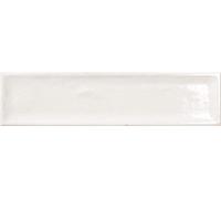 Nancy Kitchen Bathroom Gloss Finish Brick Effect Modern Rectangular Wall Gloss Ceramic Box of 25 Tiles 75mm x 300mm- Blanco White