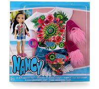 Nancy Luxury Tropic - set of summer clothes for 14-inches doll, recommended for children from 3 years (Famosa 700016431) multicoloured
