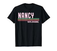 Nancy Name Birthday Original Retro Name Woman Humor Vintage Value Graphic T-Shirt, Men, Black, M