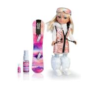 Nancy - Snow Fashion, a day in the snow, skiing doll with blonde hair and pink highlights, a snowboard and silver glam outfit, with accessories and winter accessories, Famosa (700017338)