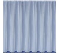 Nancy's Linens Plain Lead Weighted Voile Net Curtain in White ~ Sold By The Metre Drop: 18" (45cm)