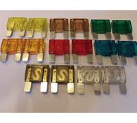 NANDEYIBI 16 PACK MAXI BLADE AUTOMOTIVE FUSES (20AMP, 30AMP, 40AMP, 50AMP, 60AMP, 70AMP, 80AMP, 100AMP) FOR CARS VANS TRUCKS MOTORHOMES