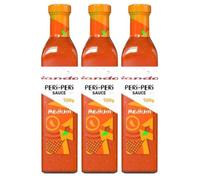 Nando’s Peri-Peri Sauce Medium 500g x 3, Portuguese Style Chilli Sauce for Marinades, Grilling & Dipping with Welari Thank You Card | (3pack)